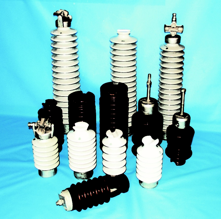 Transmission line with porcelain insulators Trace Engineering Company